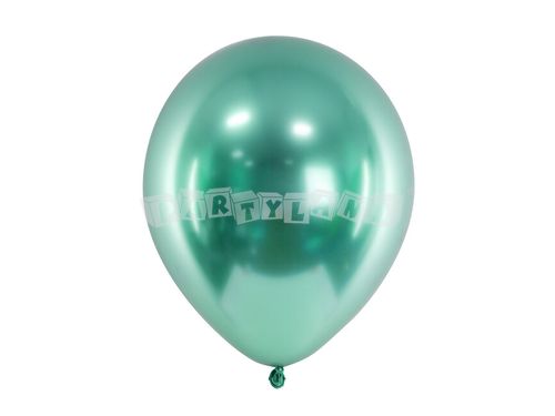Balón chrómový zelený - 30 cm