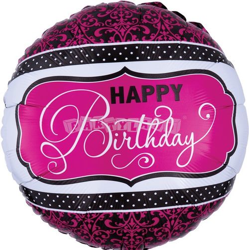 Balón Happy Birthday, 43cm