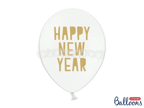 Balón Happy New Year Biely