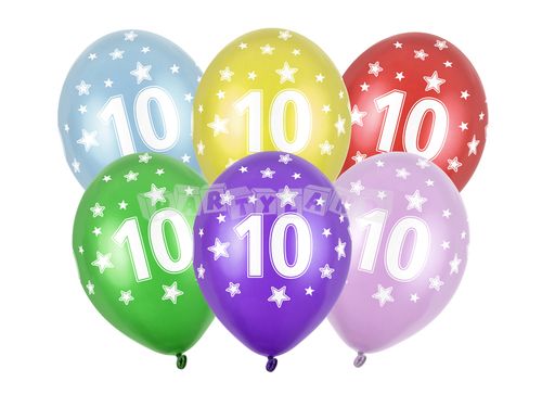 Balóny číslo 10 - 6ks