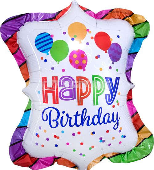 Fóliový balón Happy Birthday balonik