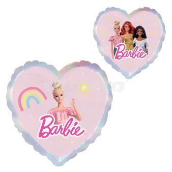 Fóliový balón Barbie srdce - 43 cm