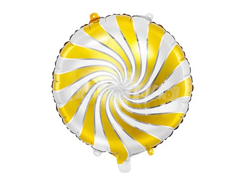 Fóliový balón Candy, zlatý 35cm