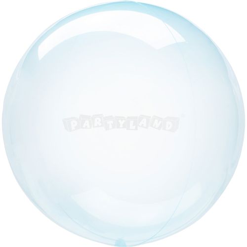 Fóliový balón Clear bublina - modrý