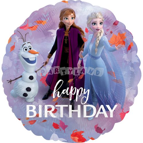 Fóliový balón Frozen 2, Happy Birthday