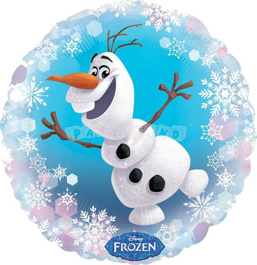 Fóliový balón Frozen - Olaf okrúhly