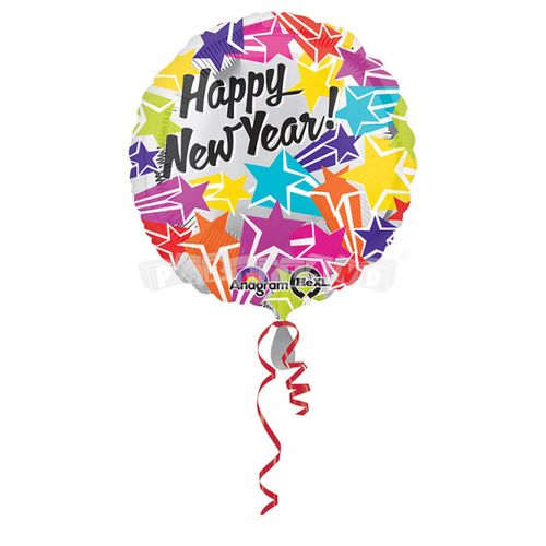 Fóliový balón Happy New year 45 cm