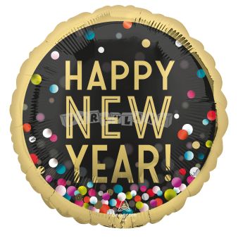 Fóliový balón Happy New Year - 71 cm