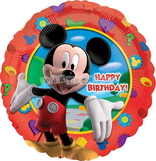 Fóliový balón Mickey Happy birthday