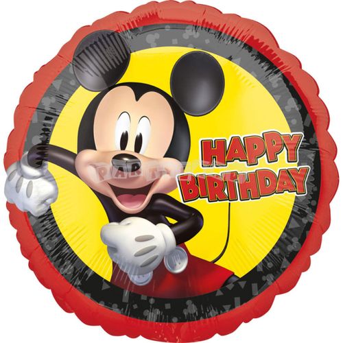 Fóliový balón Mickey Happy Birthday, 43cm