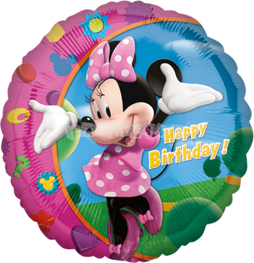 Fóliový balón Minnie Happy birthday