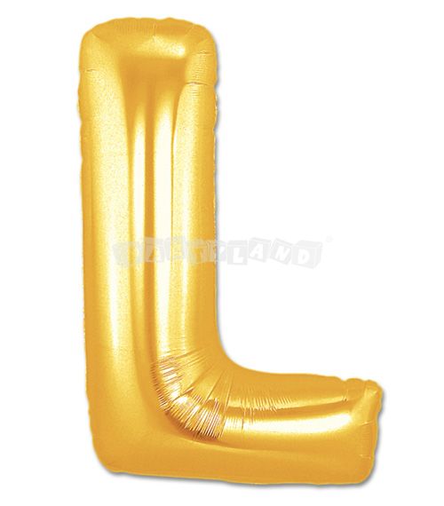Fóliový balón pismeno L - Zlatý