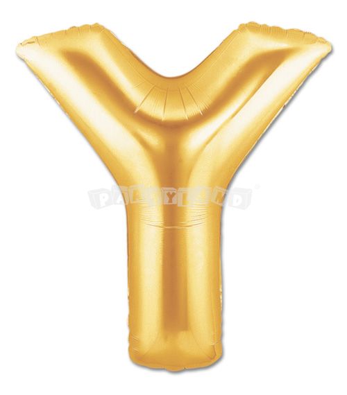Fóliový balón pismeno Y - Zlatý