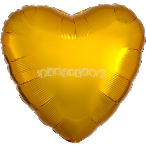 Fóliový balón Srdce metalické - zlaté