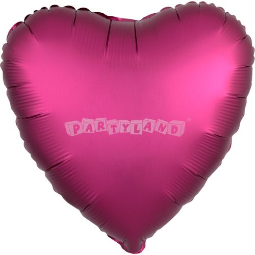 Fóliový balón srdce ružové - 43cm