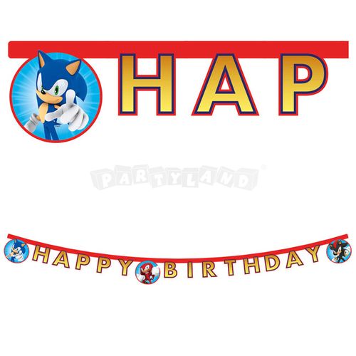 Girlanda Happy Birthday, Sonic