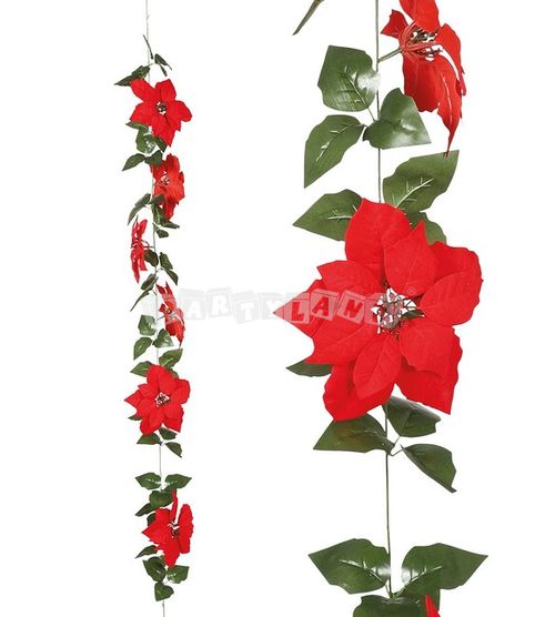 Girlanda vianočný kvet - 2 m