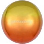 Guľatý balón Ombre žlto-oranžový 40 cm