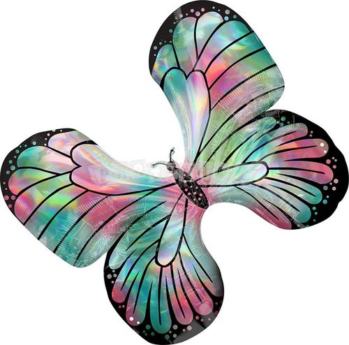 Holografický motýľ 76 cm