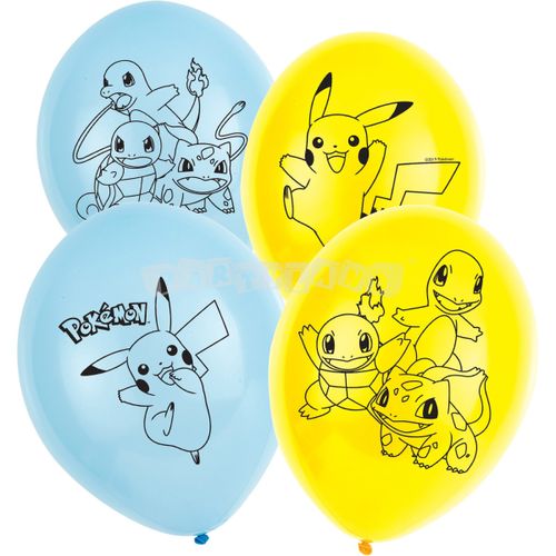 Latexové balóny Pokémon - 6 ks