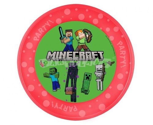 Opakovane použiteľný tanier Minecraft, 21cm, 1ks
