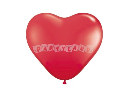 Balón srdce - červený 40cm