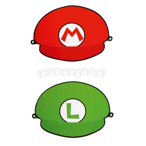 Papierové čiapky Super Mario - 8 ks