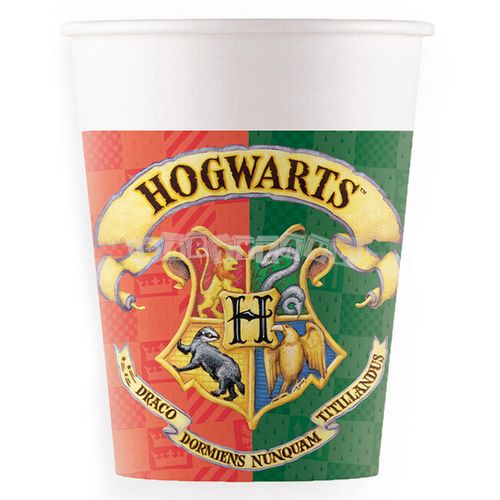 Papierové poháre Harry Potter, 200ml, 8ks