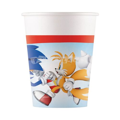 Papierové poháre Sonic, 200ml, 8ks