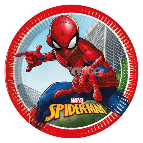 Papierový tanier Spiderman, 23cm ,8ks