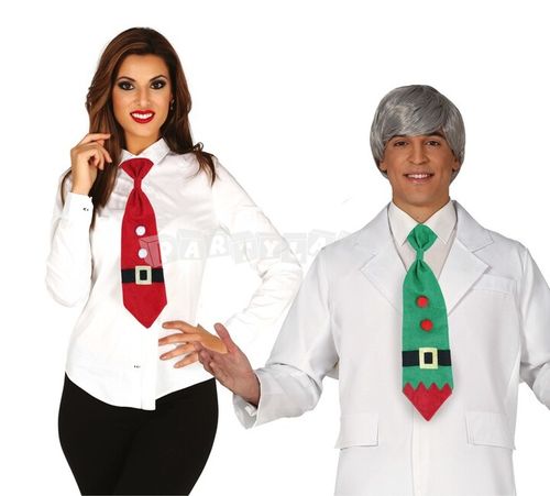 Párty kravata - Elf/Santa