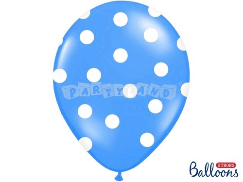 Bodkovaný balón modro-biely