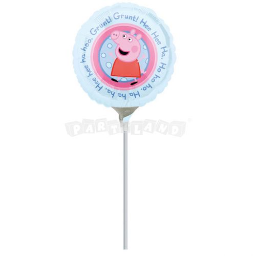 Peppa pig - fóliový balón na paličke