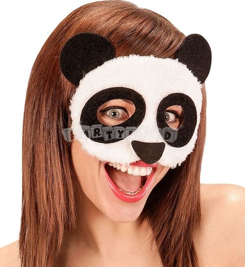 Plyšová maska na oči Panda
