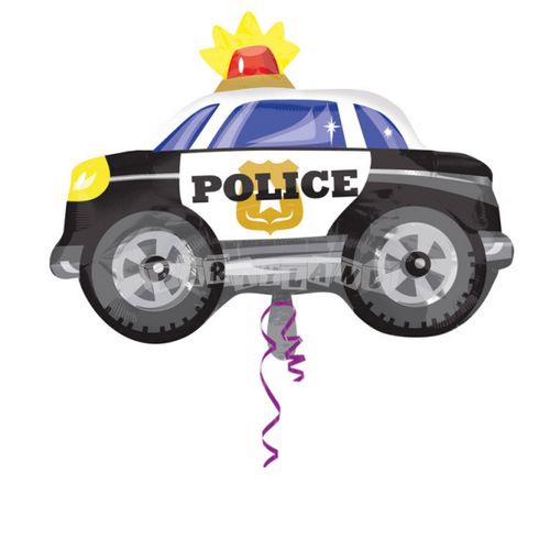 Policajné auto - fóliový balón 58x78 cm