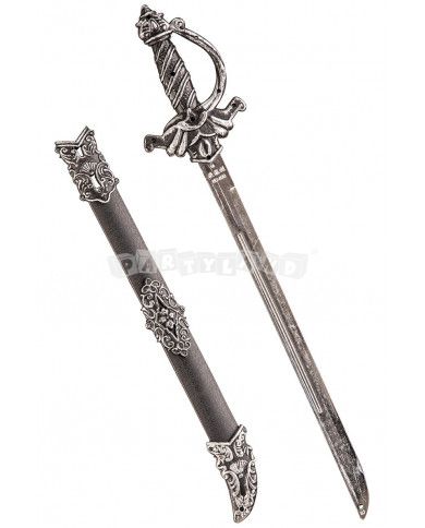 Šedý meč s púzdrom 33 cm