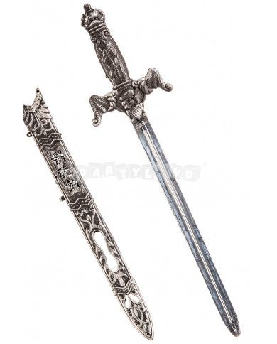 Šedý meč s púzdrom 55 cm
