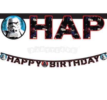 Star Wars girlanda Happy Birthday