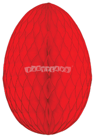Veľkonočné vajce červené 28cm