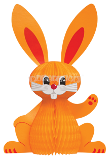 Veľkonočný zajac oranžový 28cm