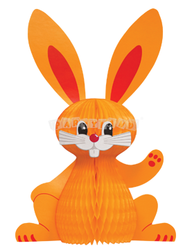 Veľkonočný zajac oranžový 38cm