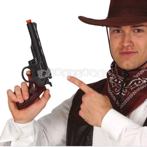 Zbraň Cowboy čierna- 30cm