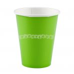 Zelené papierové poháre - 8 ks